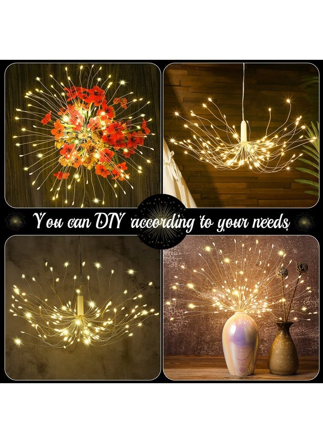 Firework Lights Copper Wire Lights Waterproof 120 Led Lights 8 Modes Dimmable String Fairy Lights With Remote Control For Christmas Indoor Outdoor Tent Patio Decor