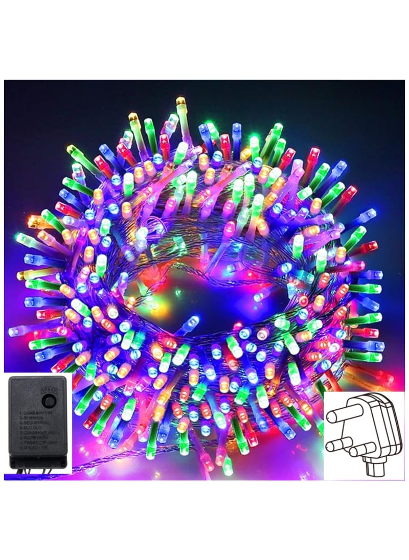 50 Meter 240 LED String Lights Decoration Lights RGB Light 8 Modes Led Light Clear Wire For Home Decorations Ramadan Lights Indoor & Outdoor Decoration Ramadan Decoration Light Diwali Lights Curtain Lights With 3-Pin Uk Plug