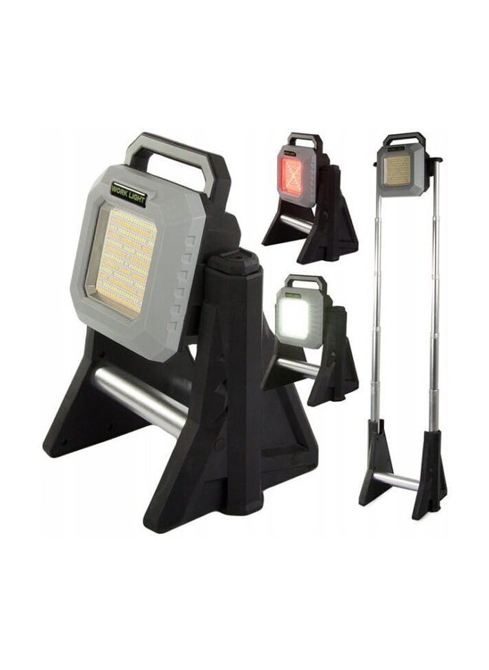 LED Work Light with Stand,Cordless Work Light, Job Site Lighting for Building Outdoor Emergency Car Repairing