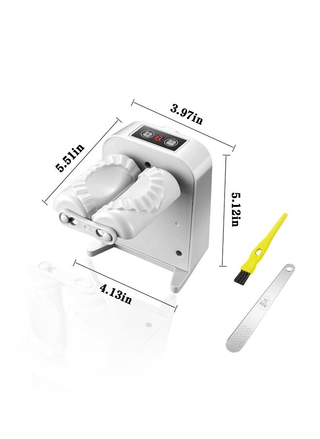 Electric Dumpling Maker Machine, Automatic Easy Dumpling Machine with Spoon and Brush, Rapid Forming Dumpling Machine Mold, Making Tool for Chinese Dumpling Wonton Maker