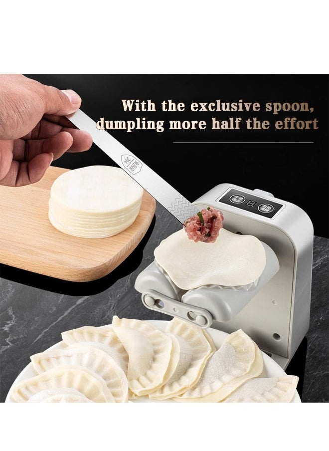 Electric Dumpling Maker Machine, Automatic Easy Dumpling Machine with Spoon and Brush, Rapid Forming Dumpling Machine Mold, Making Tool for Chinese Dumpling Wonton Maker