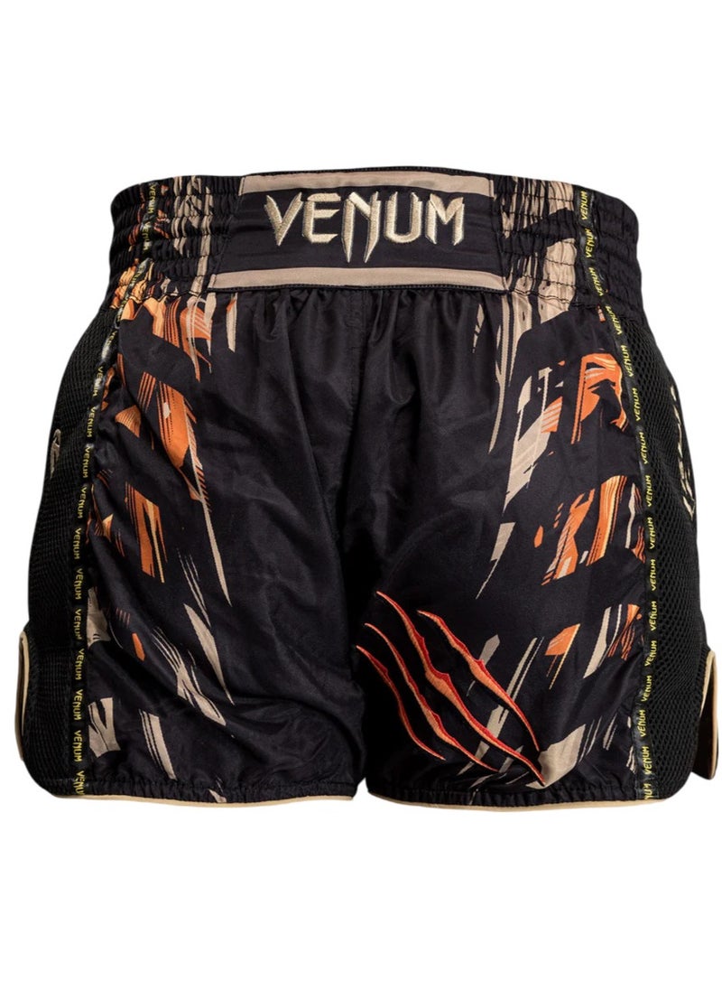 VENUM TIGER MUAY THAI SHORTS BLACK/NEO ORANGE