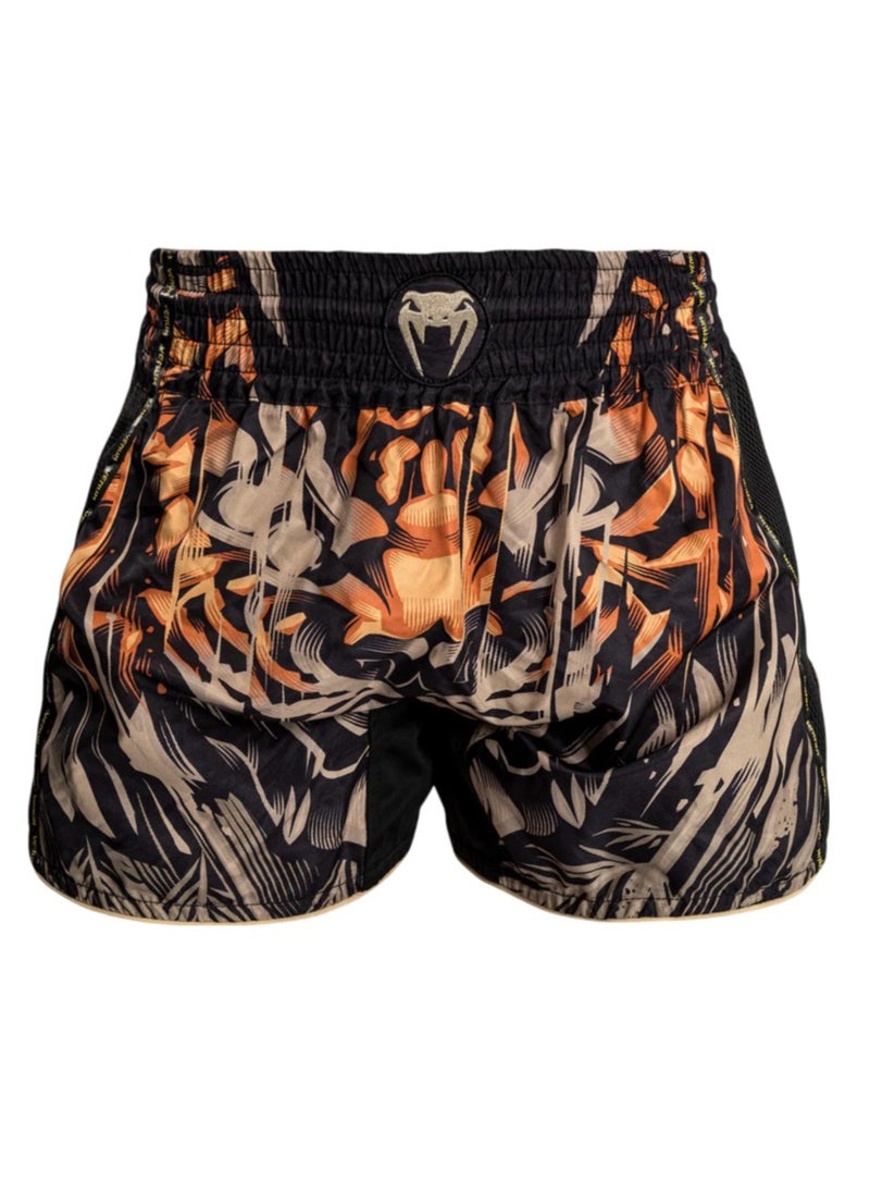 VENUM TIGER MUAY THAI SHORTS BLACK/NEO ORANGE