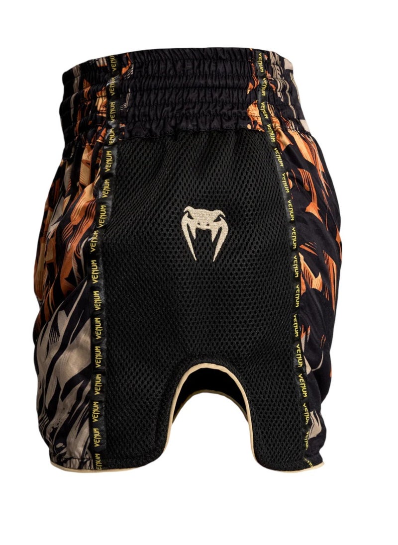 VENUM TIGER MUAY THAI SHORTS BLACK/NEO ORANGE