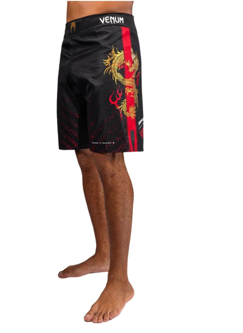 VENUM X TEKKEN MARSHALL FIGHTSHORTS BLACK/GOLD/RED