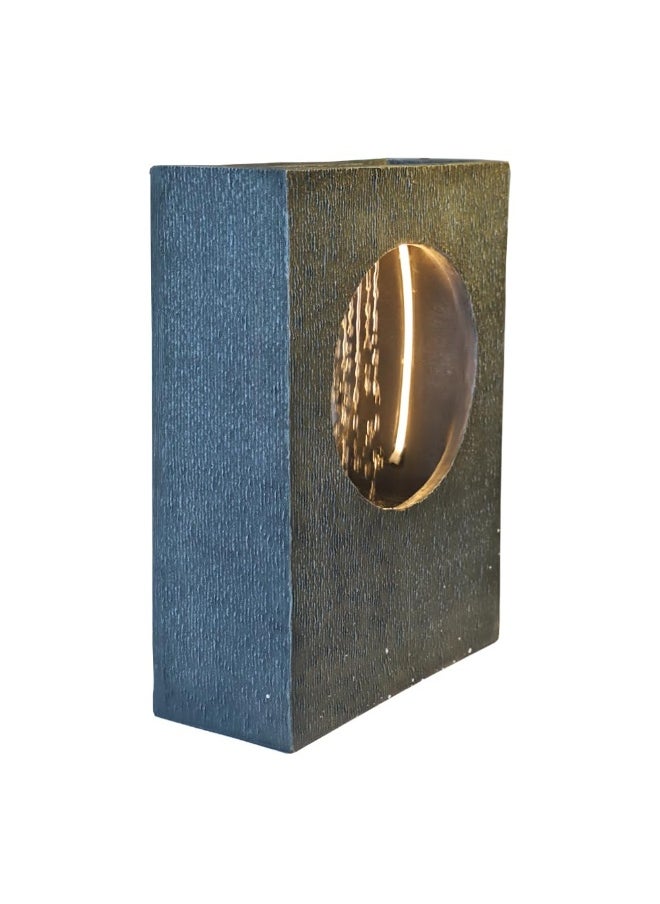 Yatai Modern Tabletop Fountain, Polyresin & Fiberglass Waterfall Fountain, Electric Water Fountain with LED Light, Freestanding Fountains for Indoor & Outdoor Decor, Ideal for Home, Office, Gardens