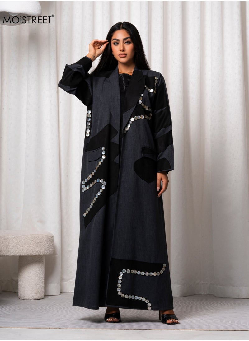 MOiSTREET Handmade Melange Abaya