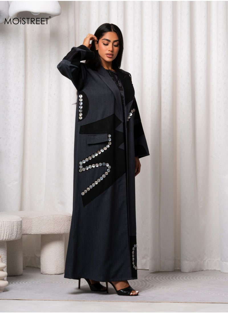 MOiSTREET Handmade Melange Abaya