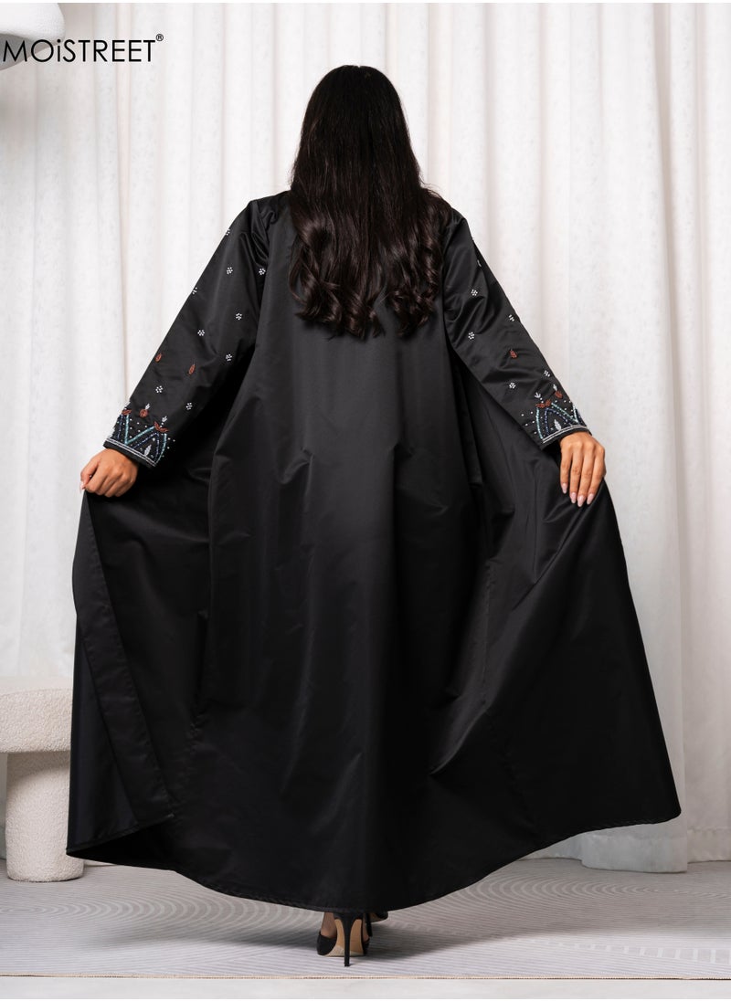 MOiSTREET Handmade Victoria Satin Abaya