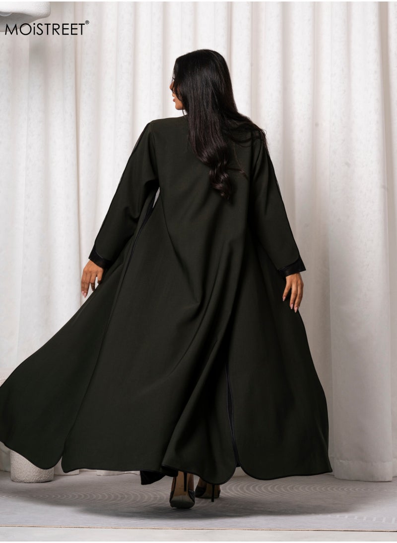 MOiSTREET Handmade Barbie Crepe Abaya