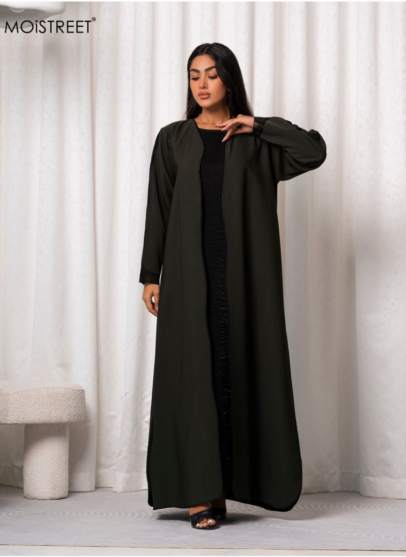 MOiSTREET Handmade Barbie Crepe Abaya