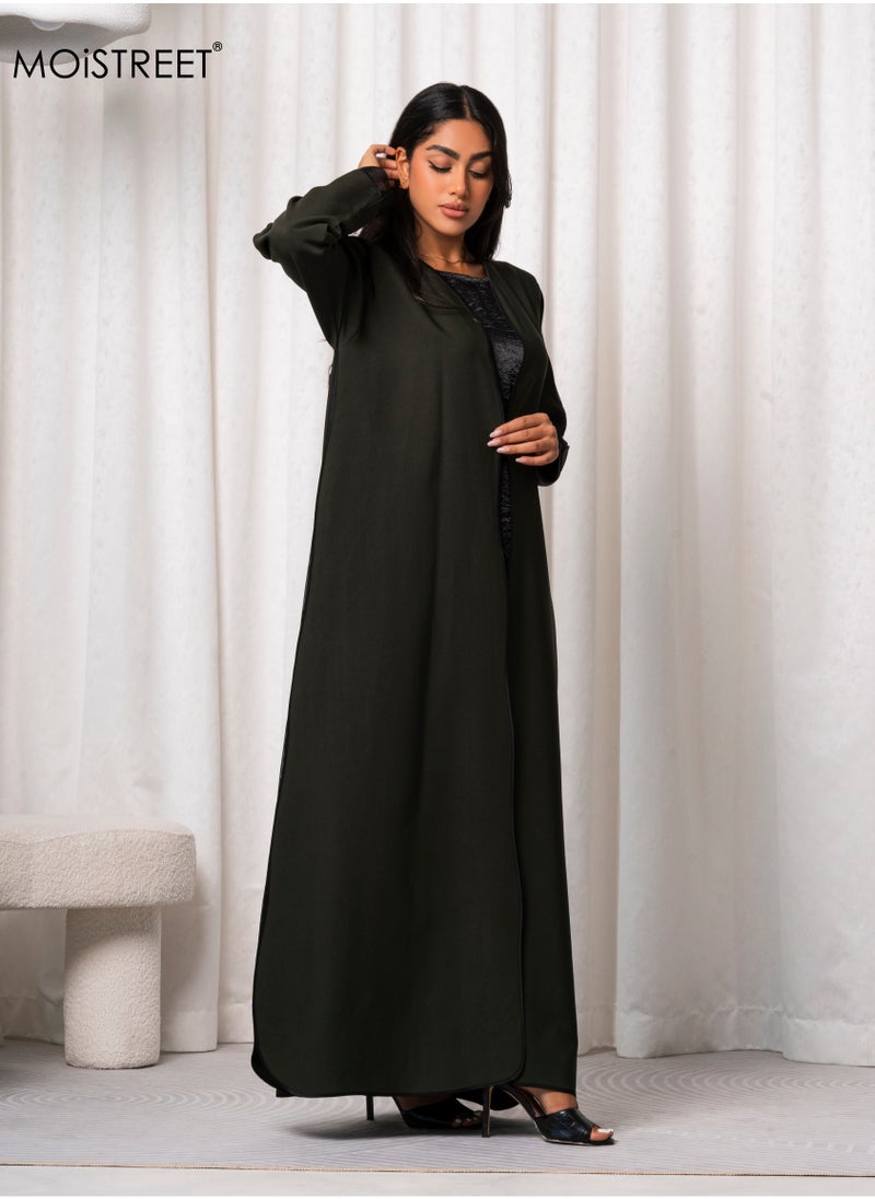 MOiSTREET Handmade Barbie Crepe Abaya