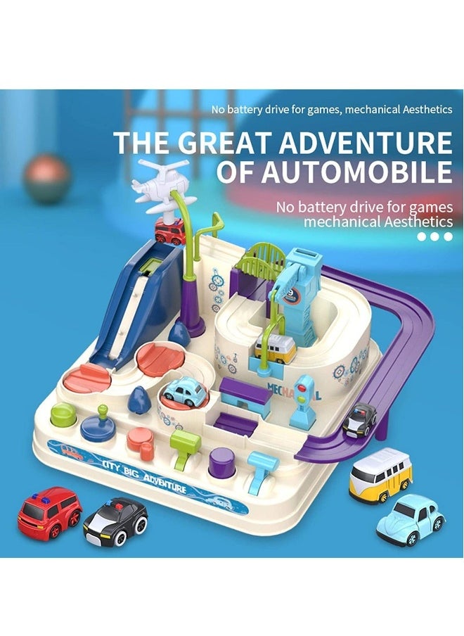 Adventure Car Toy, Car Race Track Toy for Kids, Intelligence Educational Cars Track Kids Space Toys, Montessori Toys for 3 Year Old Boys Gifts for Kids Age 3 4 5 6