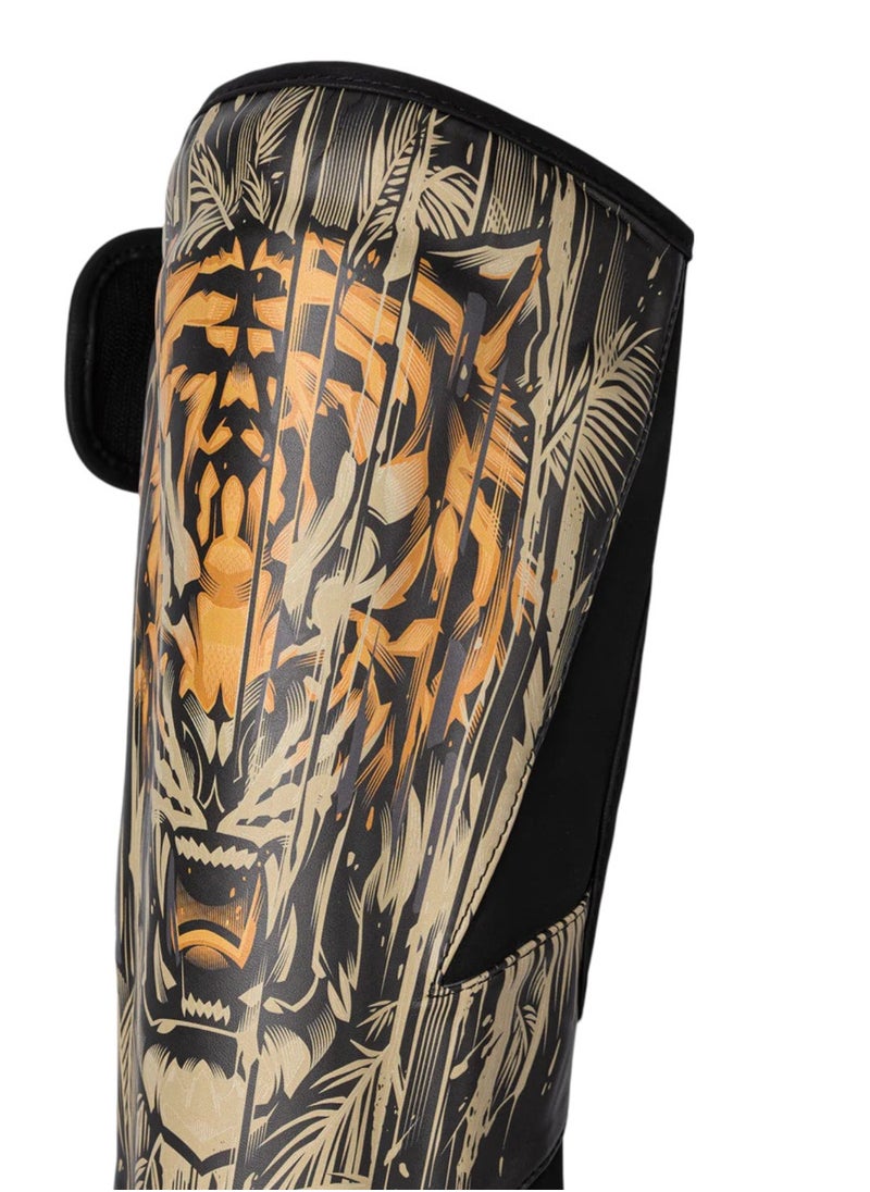 VENUM TIGER SHIN GUARDS BLACK/NEO ORANGE