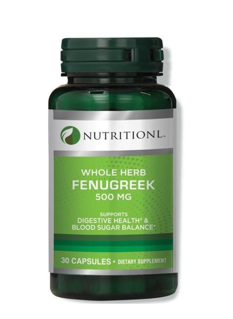 Nutritionl Fenugreek 500mg Caps 30's