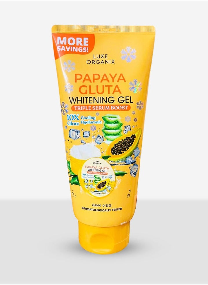 Luxe Organix Papaya Gluta Whitening Gel: 10X Cooling Glow