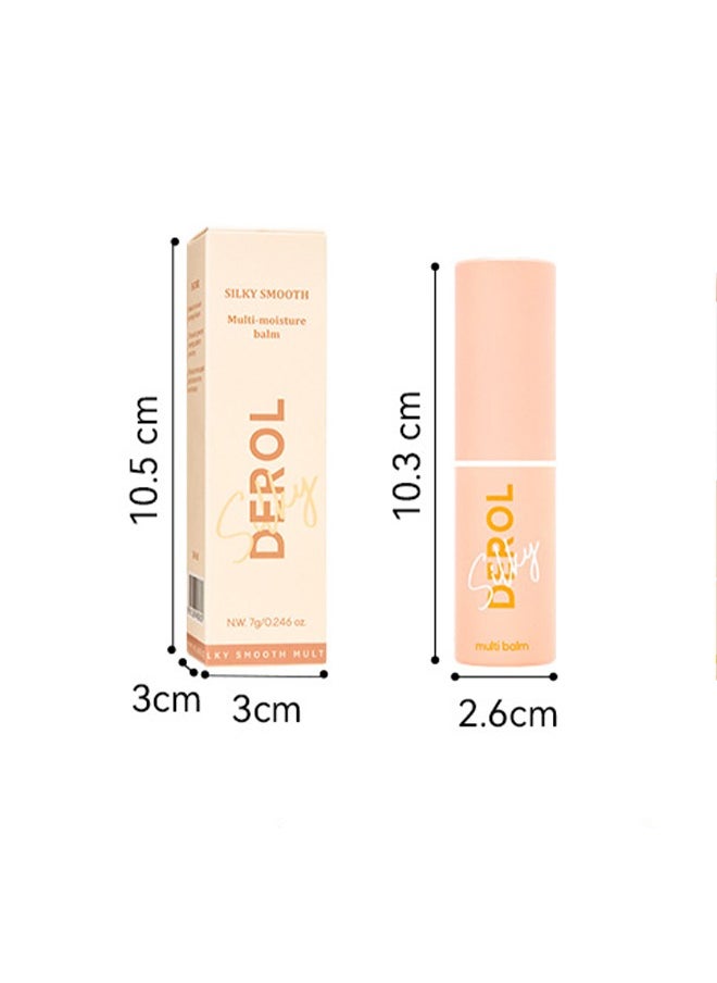 Silky Smooth，Wrinkle Repair Moisturizing Multi Balm Stick, Anti-wrinkle Face Balm Eye Balm Body Hydrating Face Moisturizer, Wrinkle Balm Stick Face Skin Collagen Moisturizer for Dry Skin (7g/0.246 oz)