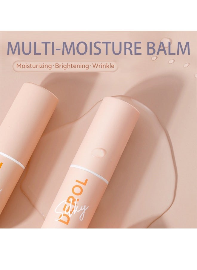 Silky Smooth，Wrinkle Repair Moisturizing Multi Balm Stick, Anti-wrinkle Face Balm Eye Balm Body Hydrating Face Moisturizer, Wrinkle Balm Stick Face Skin Collagen Moisturizer for Dry Skin (7g/0.246 oz)