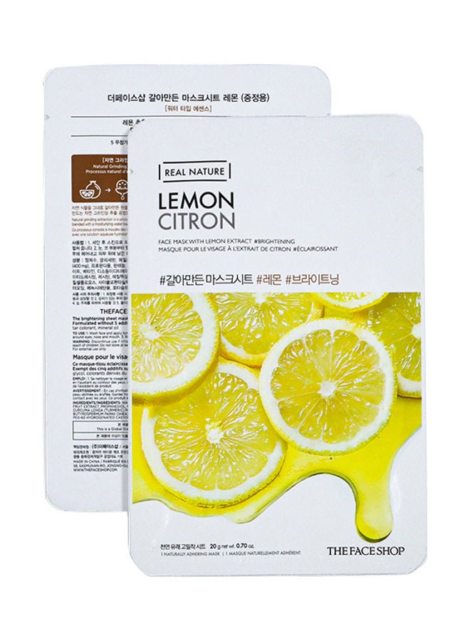 Real Nature Lemon Face Mask 20grams