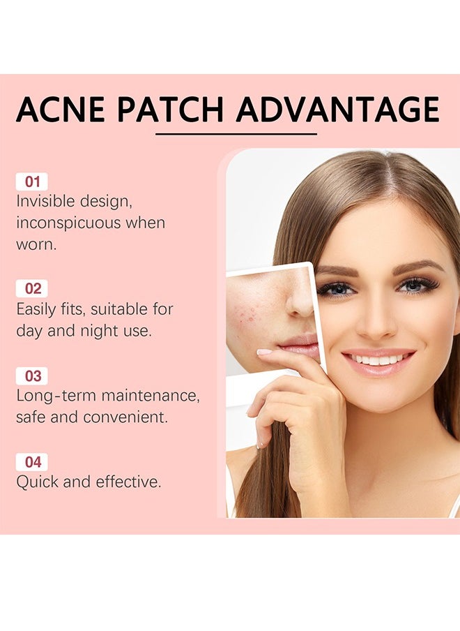 Miracle Patch，Salicylic Acid Hydrocolloid Acne Patch Miracle Patch, Invisible Spot Cover, Ideal for On The Surface Spots-96patches