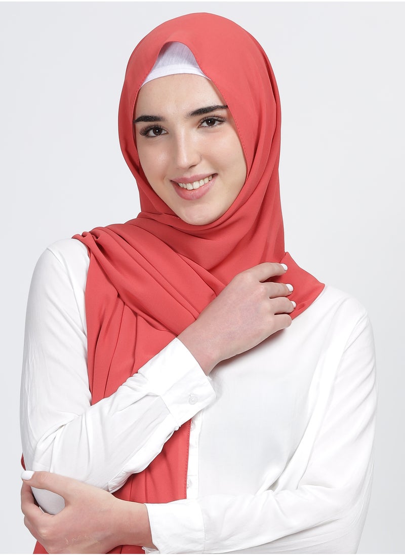 Moja Premium Georgette Hijab - Barbie Pink