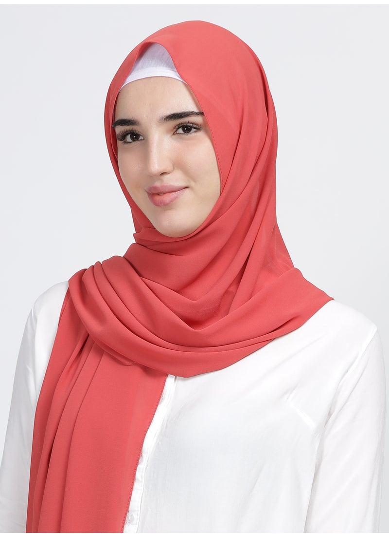 Moja Premium Georgette Hijab - Barbie Pink