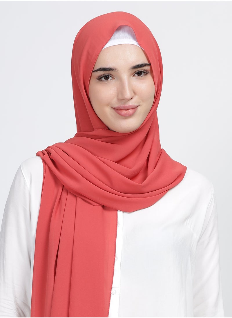 Moja Premium Georgette Hijab - Barbie Pink