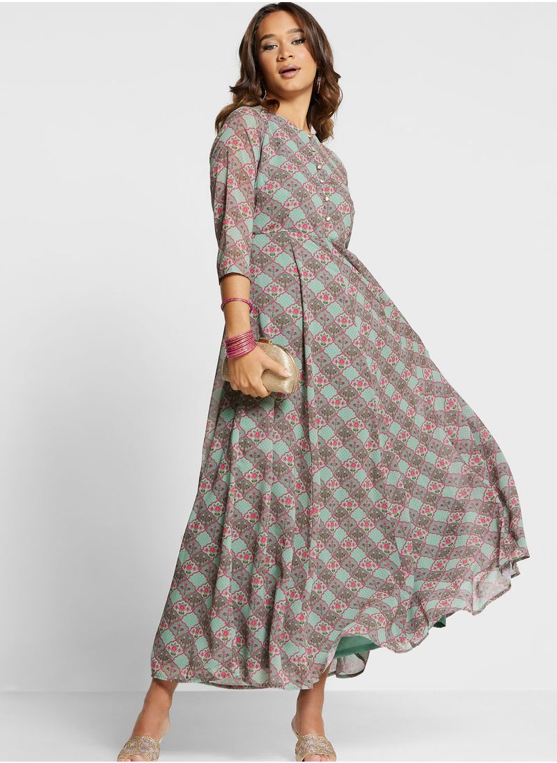 Floral Print Kurti