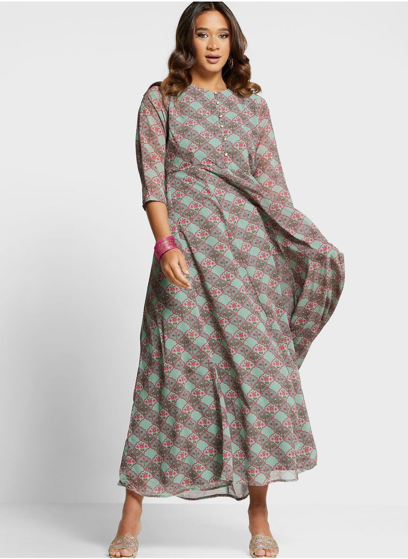 Floral Print Kurti