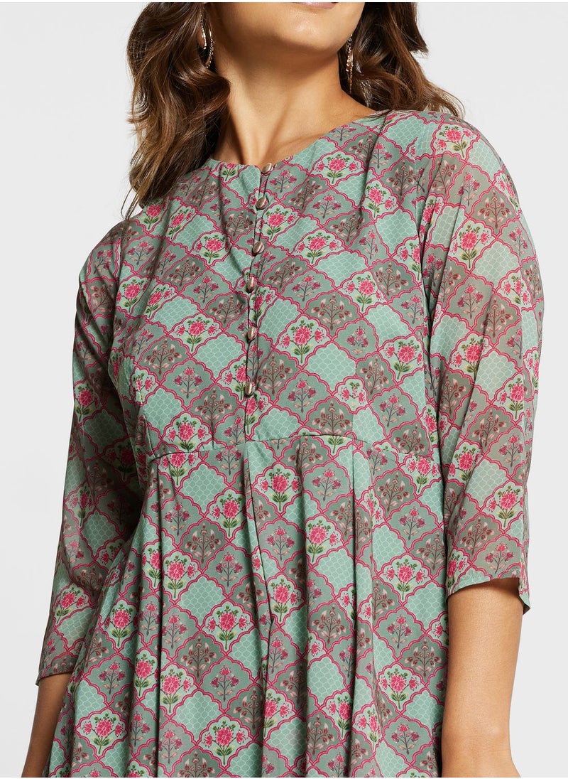 Floral Print Kurti