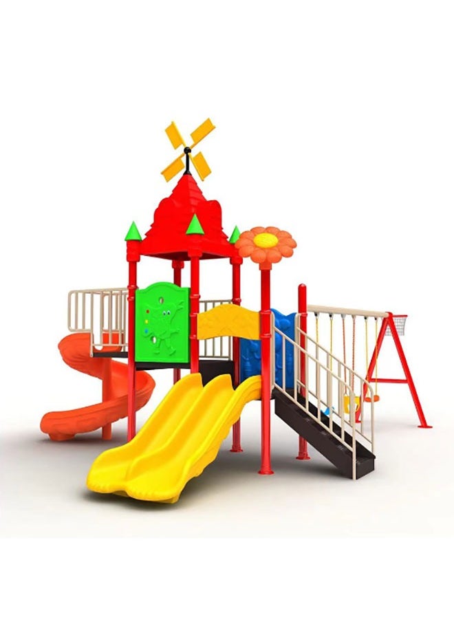 Kids Play Toy Children's Combination Swing Slide Schools Outdoor Plastic Slide Playground