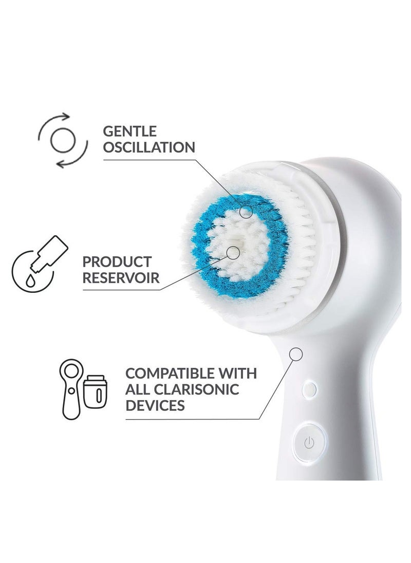 Clarisonic Deep Pore Facial Cleansing Brush Head Replacement | Compatible with Mia 1, Mia 2, Mia Fit, Alpha Fit, Smart Profile Uplift and Alpha Fit X