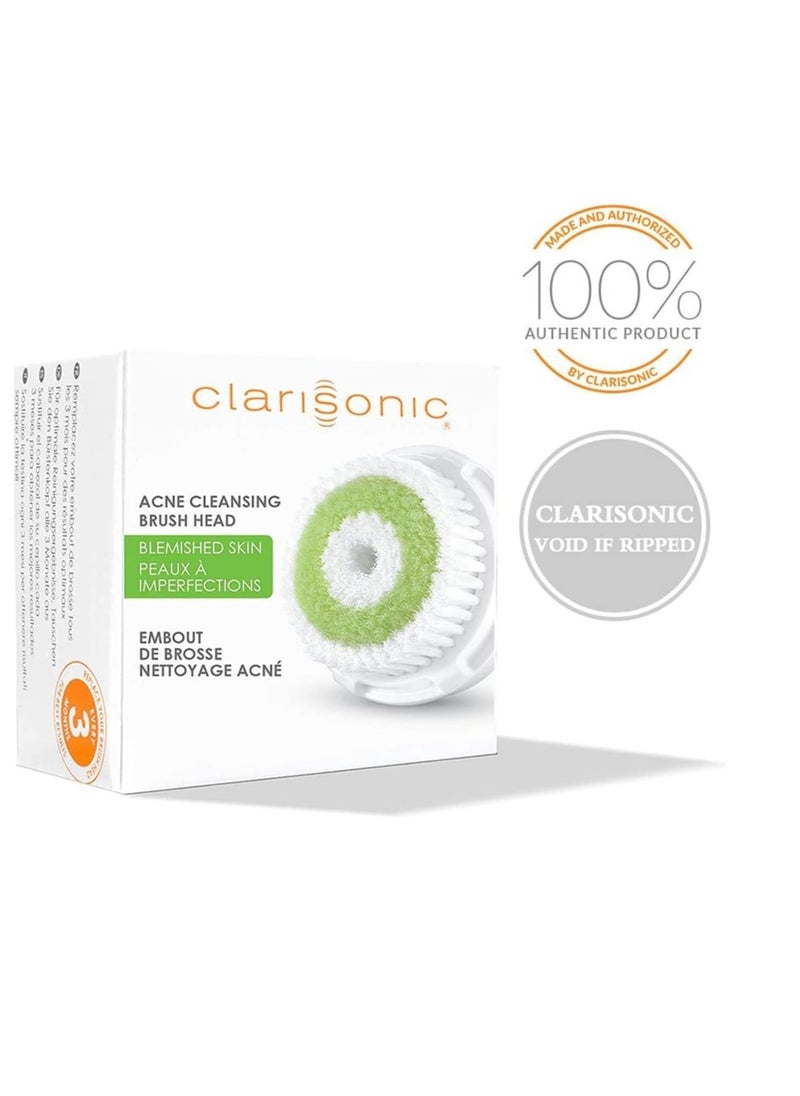 Clarisonic Facial Cleansing Brush Head Replacement Set, Acne, 2 -Count