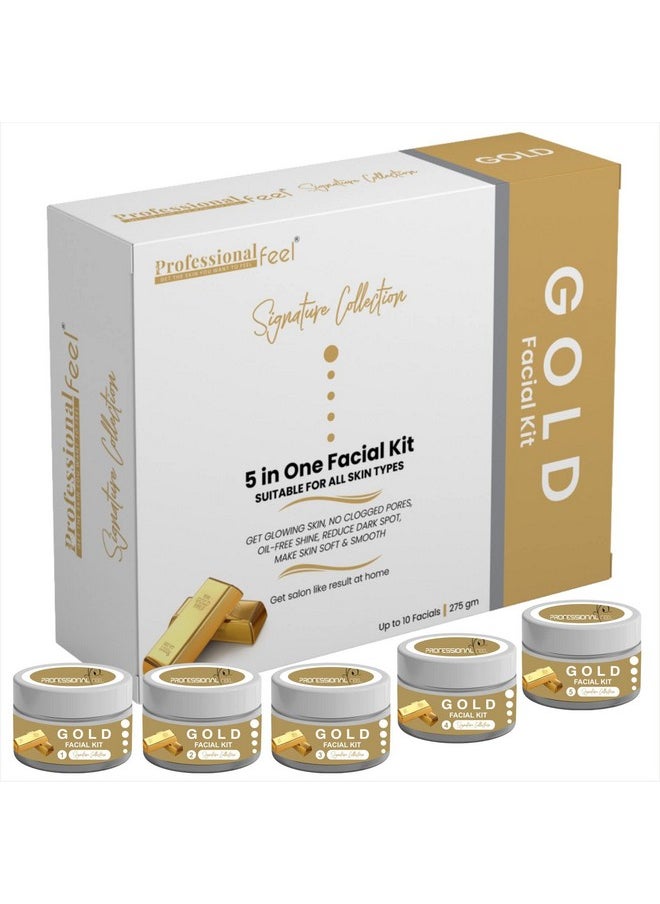 Herbal Gold Facial Kit, Facial Kit For Women & Men Signature Collection Facial Kit (Gold)