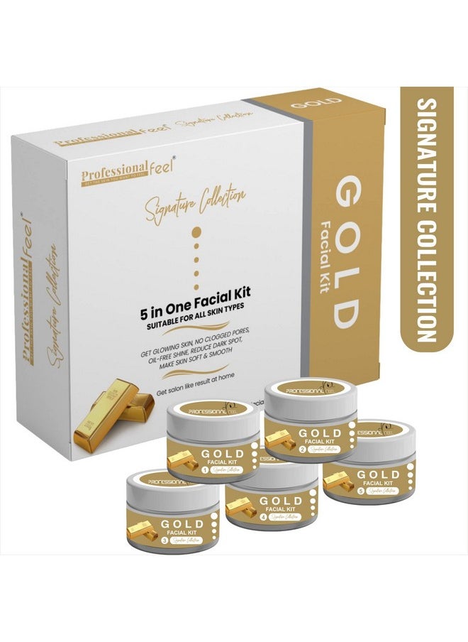 Herbal Gold Facial Kit, Facial Kit For Women & Men Signature Collection Facial Kit (Gold)