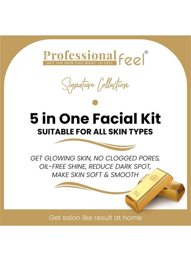 Herbal Gold Facial Kit, Facial Kit For Women & Men Signature Collection Facial Kit (Gold)