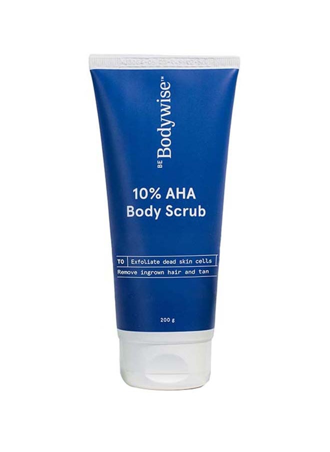 10% Lactic Aha Exfoliating Body Scrub  For Tan Removal And Soft-Smooth Skin Elbows And Arms