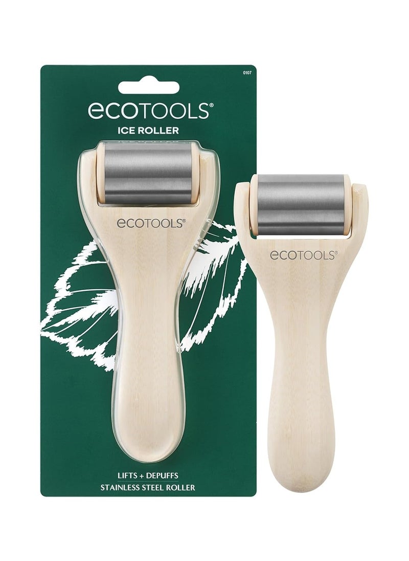 EcoTools Ice Roller, Lifts & Depuff Skin, Stainless Steal Cooling Roller For Face & Neck, Provides Relaxation While Sculpting, Eco Friendly, Stocking Stuffer, Cruelty Free Skincare Tool, 1 Count