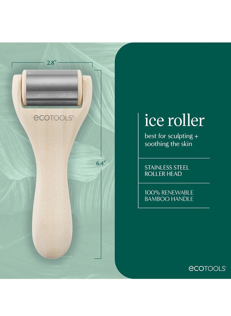 EcoTools Ice Roller, Lifts & Depuff Skin, Stainless Steal Cooling Roller For Face & Neck, Provides Relaxation While Sculpting, Eco Friendly, Stocking Stuffer, Cruelty Free Skincare Tool, 1 Count