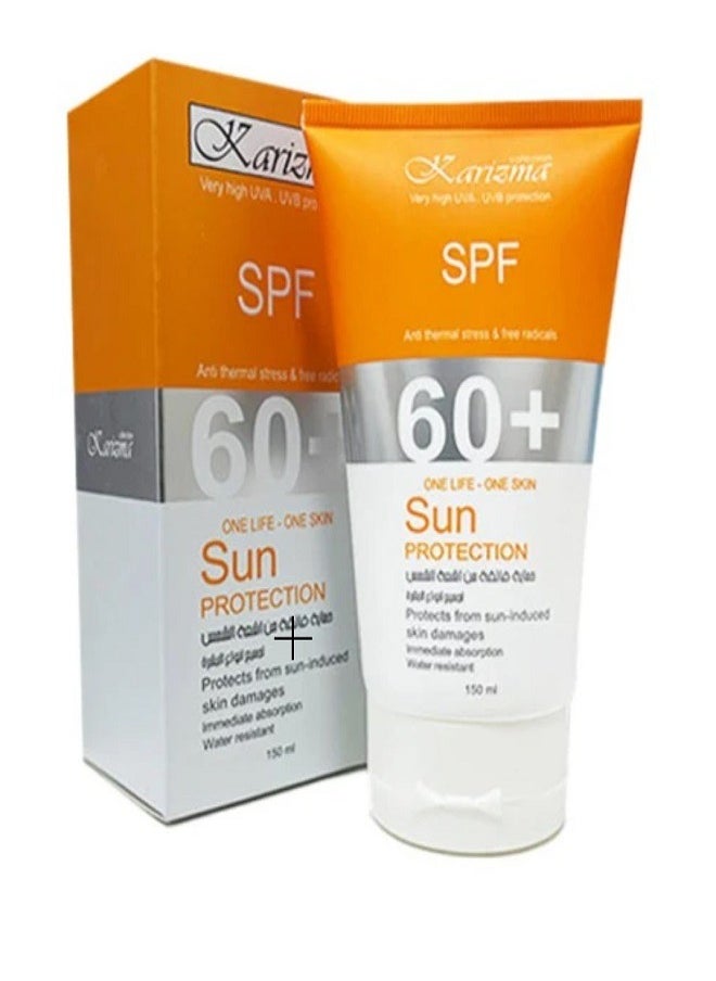 KARIZMA Protects From Sun Induced Skin Damages Sunscreen Cream - SPF60+, 150ml