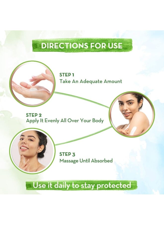 Ubtan Sunscreen Body Lotion Spf 30 With Turmeric And Saffron For Glowing Skin 300 Ml