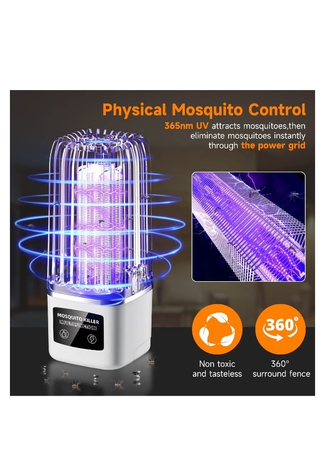 Bug Zapper, Portable Electric Mosquito Zapper with UV Light for Home Kitchen Patio Backyard Camping Outdoor Indoor, Remotely Remote Control Switch Rechargeable