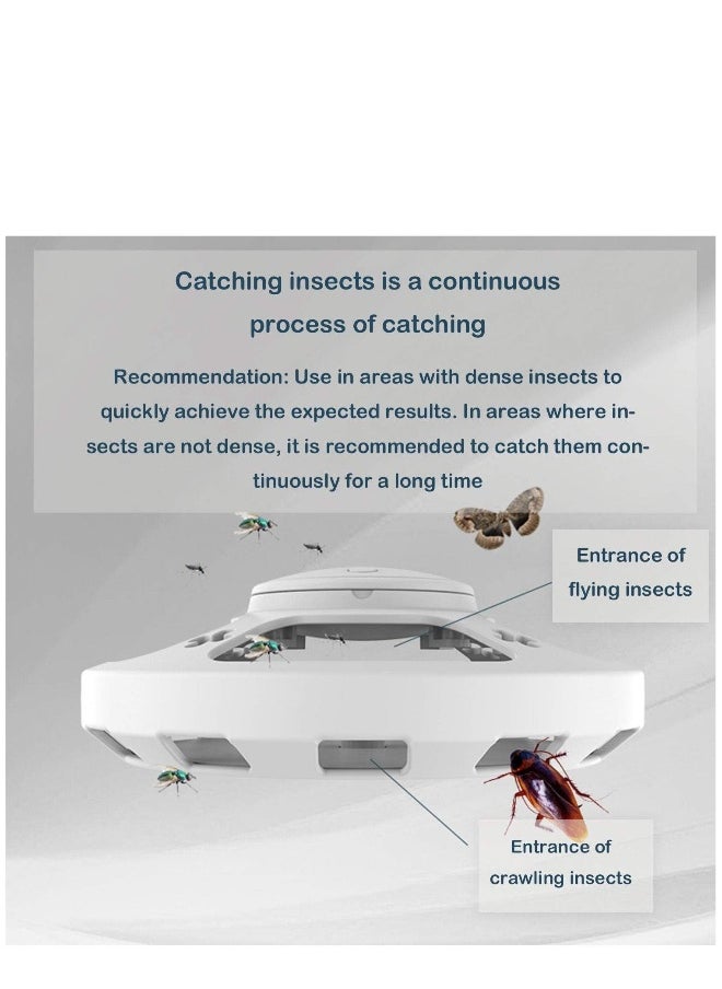 Insect Killer, Fly Trap for Home, Electric Mosquito Net, USB Fly Trap, Mosquito Killer for Indoor and Outdoor Use, for Home, Garden, Indoor, Kitchen, Living Room, Mosquitoes, Flies, Moths