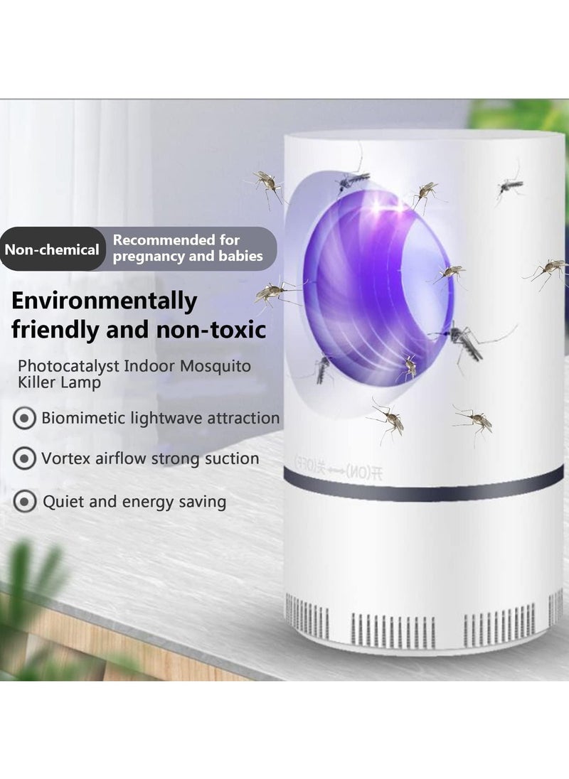 Electric Mosquito Killer Trap, Mosquito Lamp, Mosquito Trap, Fly Trap Rechargeable Portable Bug Zapper for Summer Trip, Outdoor Camping, Patio, Home and Garden