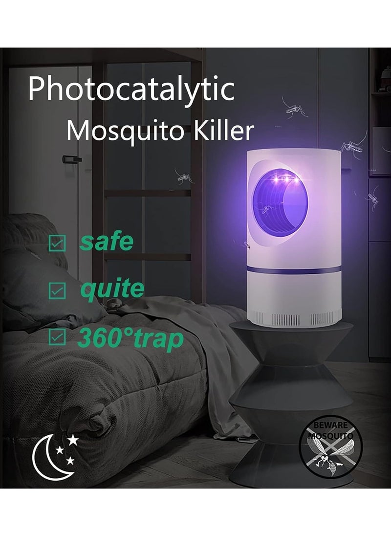 Electric Mosquito Killer Trap, Mosquito Lamp, Mosquito Trap, Fly Trap Rechargeable Portable Bug Zapper for Summer Trip, Outdoor Camping, Patio, Home and Garden