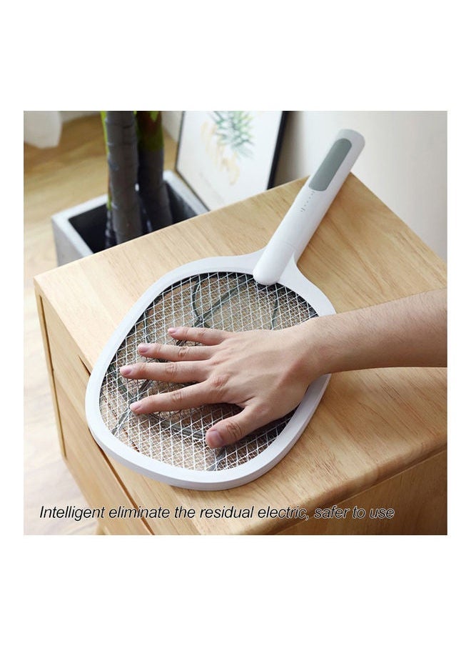 USB Rechargeable Electric Swatter White