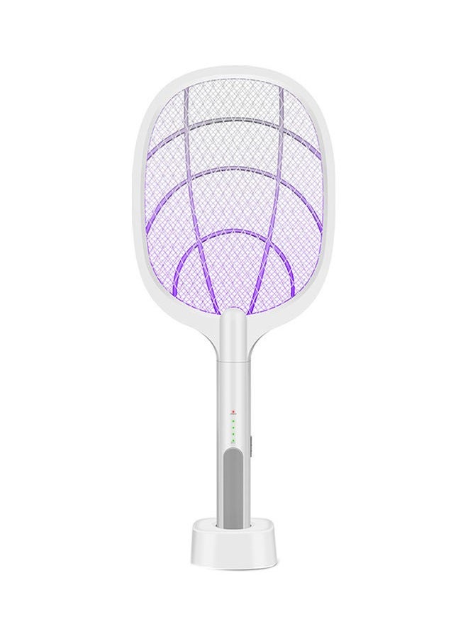 USB Rechargeable Electric Swatter White