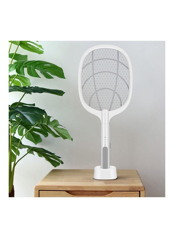 USB Rechargeable Electric Swatter White