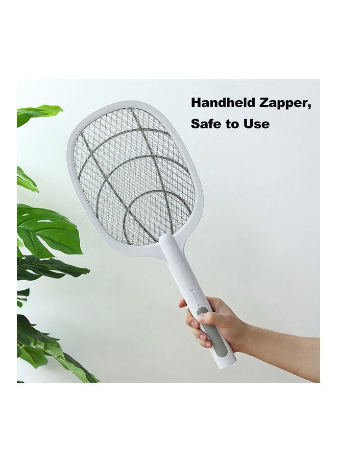 USB Rechargeable Electric Swatter White