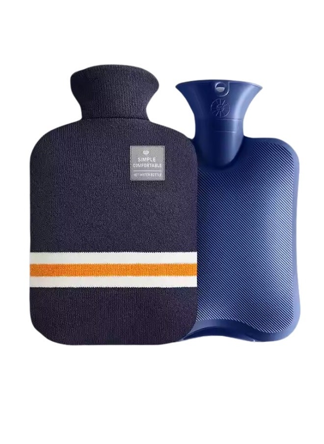 Lifenpure™ Hot Water Bag 2 Liter with Knit Cover Blue